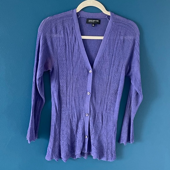 Purple Knitted Cardigan - Picture 5 of 5